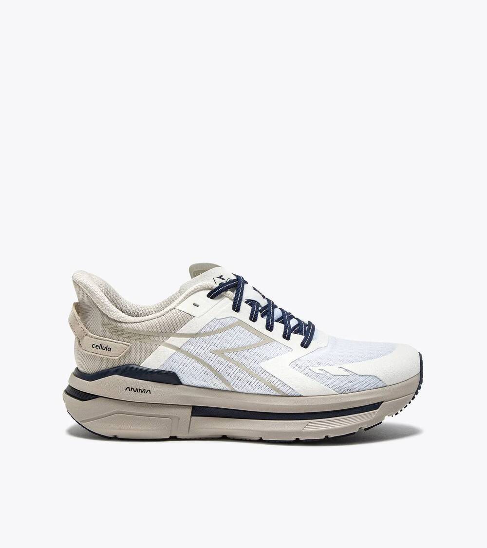 NEW DIADORA men's cellula sneaker in whisper white chateau gray